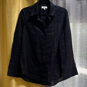 COS Black Linen Shirt